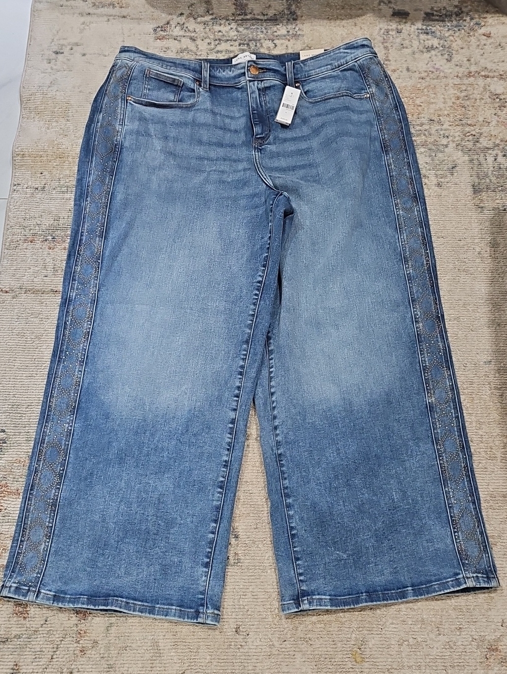Lane Bryant Wide Led Mid-Rise  Womens Jeans Size 24